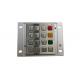 Ss PCI CDM Industrial Keypad 16 Button For ATM Machine Panel Mounted IP65 Waterproof