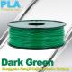 OEM Biodegradable PLA  1.75 / 3.0 mm 3D Printer Filaments ( Dark Green )