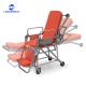 Stainless Steel Medical Chair Adjustable Manual Hospital Patient Transport Emergency Ambulance Stretcher Trolley
