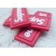 Flat Color Separation Clothes Rubber Logo Patches / PVC Rubber Label