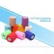 Light weight cotton cohesive medical bandage, Medical suppliers colored cotton self adhesive cohesive elastic bandage