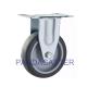 Fixed Institutional Casters 100mm Nonmarking Soft Rubber Caster Wheels