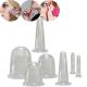 Beauty Function 7-Piece White Silicone Hijama Face Cups for Anti-Aging Facial Cupping