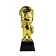 ISO9001 Tin Alloy Gold Plated Trophy , Multipurpose Small Metal Trophy