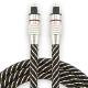 Toslink Optic Digital Cable Nylon Braided Metal Shell Red Ring Connector HiFi SPDIF 1M - 10M For SoundBar