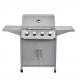 Metal Type Steel Portable 4 Burner Gas Bbq Grill for Commercial Smokeless