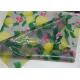 Transparent TPU Leather Lemon And Flower Printed For Garment 0.15 Mm Thickness