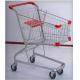 PU Wheeled Grocery Shopping Trolley Powder Plated Climb Stairs Hand Cart