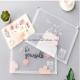 Waterproof Custom Packaging Bags Plastic Clear PVC Stationery File Document Punch