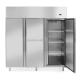 SINUOLAN Commercial 3 Door Refrigerator Stainless Steel Kitchen Refrigerator Double Temperature Freezer Vertical