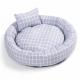 Wholesale Round Soft Warm Pet Bed with Pillow Donut Cuddler Cats Dogs Bed Pet bed luxury with non slip bottom
