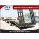 Semi Low Bed Trailer Truck 4 Axles 120 Tons , Heavy Duty Utility Trailer with BPW axle