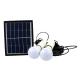 Solar Home Lighting System Kit with 2pcs E27 3W LED Bulbs Solar Indoor Lights Solar Emergency Lights for Camping Tents