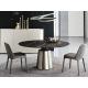 Modern Ceramic Sintered Stone Dining Table Round Italian Marble Top Dining Table