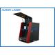 Portable Fiber Laser Marking Machine With Rotary For Bearing Pigeon Ring Jewelry Engraving