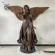 Bronze Life Size Angel Statues Metal Winged Woman Figure Brass Sculpture Casting Garden Decoration Outdoor