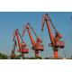 5.0 To 60 Ton Screw Lever Luffing Boom Tower Crane For Port Terminal