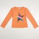 Girls' T-Shirt with Sequin Printing Popular Long Sleeve Cotton/Polyester Kid's Tee