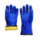 Hand Protection Chemical Proof Gloves Blue Color Good Mechanical Resistance