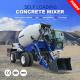 Mobile Self Loading Concrete Mixer Truck 55KW Automated Operation