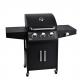 40000BTU Stainless Steel Gas 3 1 Burners BBQ Trolley Gas BBQ Grill Outdoor with Cabinet