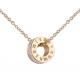 Rome Number Pendant Necklace Diamond Stainless Steel Jewelry Rose Gold Fashion color Necklace