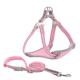 Breathable Mesh Reflective Leash And Collar set Chest Strap Traction Set Dog Collar And Leash Kit