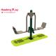 School Outdoor Fitness Equipment ,  Two Member Sit Pedal Health Fitness Equipment