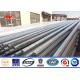 15M Bitumen Burial Type Galvanised Steel Tubular Pole For Transmission Poles