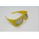 Thicken Plastic Linear Polarized 3D Glasses For 3D TV , Anti Reflective