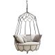 white color 1740mm width Rattan Hanging Egg Chair SGS certificate