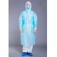 Knitted Cuff 37g Disposable Isolation Gown Blue