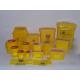 Red Or Yellow Medical Waste Containers , Disposable Sharps Containers Round Shape