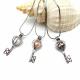 Fashion Real Freshwater Pearl Beads Key Locket Cage Pendant for Necklace Jewelry