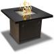 36'' Outdoor Propane Coffee Brown Square Gas Square Fire Pit Powder Coating