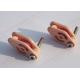 High polish Ceramic Wire Guide Pulley HRA88 hardness for coil winding machine