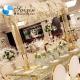 ZT-390G  1.8m large  gold metal flower stand  Wedding centerpiece