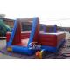 Kids entertainment inflatable soap soccer field with double layer floor