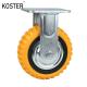 350kg Maximum Load 8inch Heavy Duty Industry Scaffold Orange PU/PVC Swivel Caster Wheel