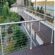 90 - 120mm Height Stair Hand Railings With Glass Thickness 8mm - 17.5mm