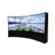 Curved Screen Oled Video Wall 55 Inch 500cd/m2 Brightness For Advertising