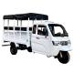 800W Semi-Cabin Motorized Cargo Tricycle with Enclosed Cabin and Plastic Cargo Cover