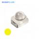 3528 SMD LED Yellow light viewing angle 60 degrees dome lens Amber led diode light for traffic light