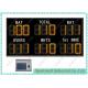 Outdoor Electronic Cricket Scoreboard With RF Remote Console  and Amber Color