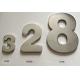 Metal House Letters & Numbers Mailboxes & Address Plaques Brushed Stainless