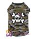 Poly Camo Skull Halloween Pet T Shirt for Dog 100% Poly Jersey  180G