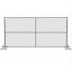 30mm X 30mm Diamond Chain Link Fencing 5ft X 8ft Temporary Metal Fence Panels