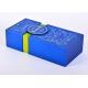 Fancy Paper Luxury Packaging Boxes Cardboard Wine Glass Bottle Packing Brilliant Blue