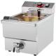 Home Stainless Steel Single Electric Fryer Machine with Tab User-Friendly Design
