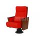 Modern Wooden Outer Back Auditorium Theater Seating Strong Steel Structure